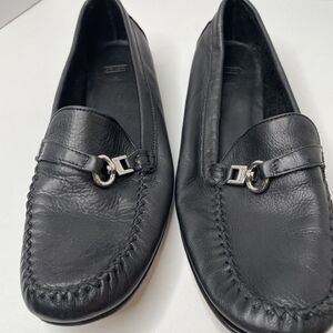 COACH New Vintage Ruth Loafers Black Soft Leather Womens Size 8B Slip On Shoes